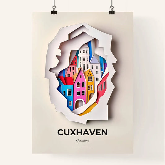 Vivid Cuxhaven, Germany, Colorful Poster