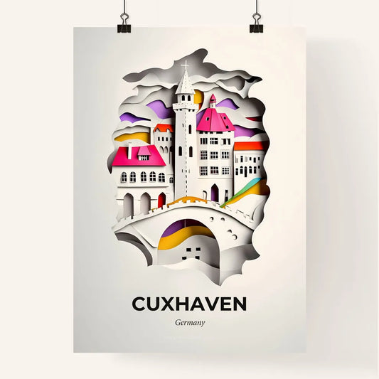 Vivid Cuxhaven, Germany, Colorful Poster