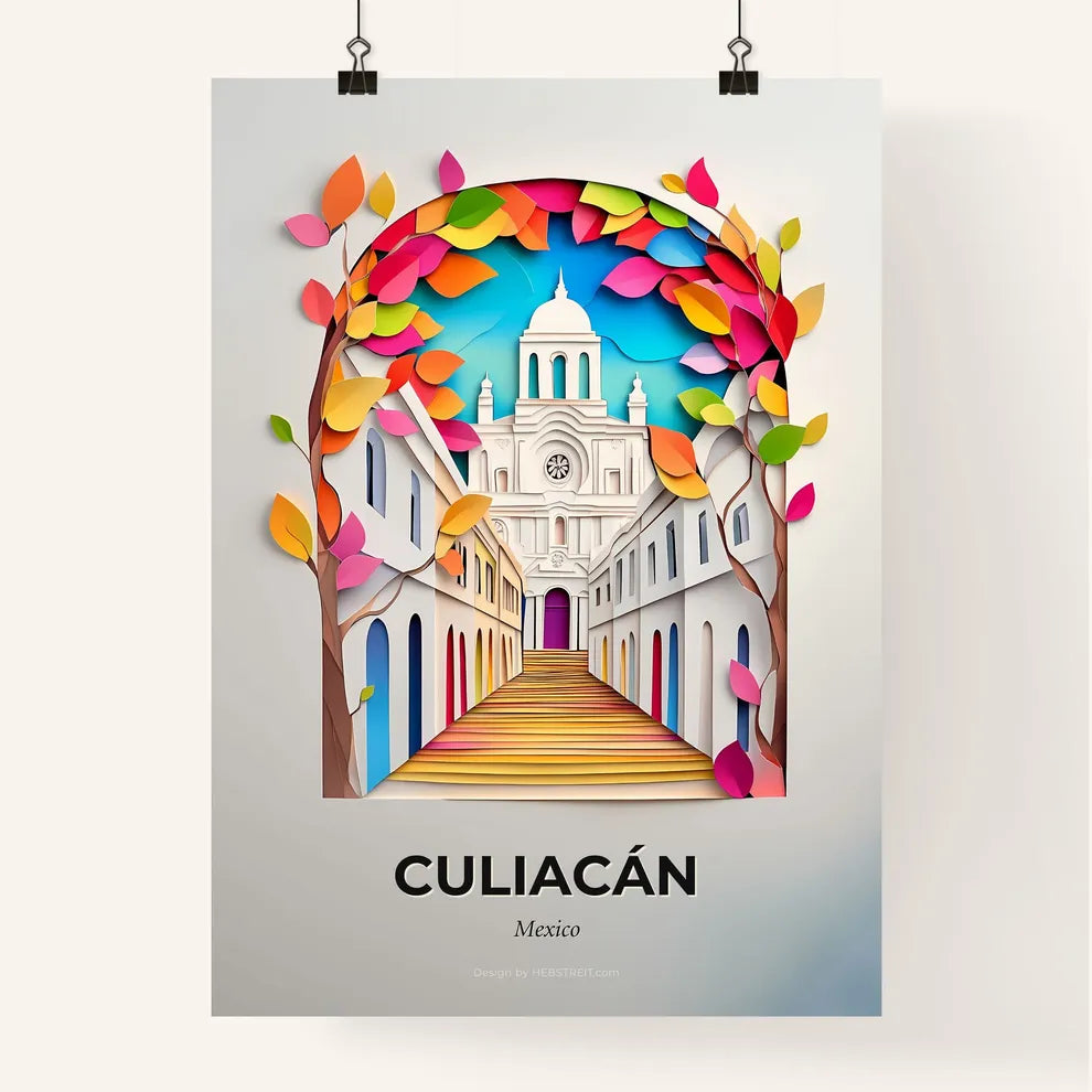 Vivid Culiacán, Mexico, Colorful Poster