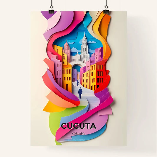 Vivid Cucuta, Colombia, Colorful Poster