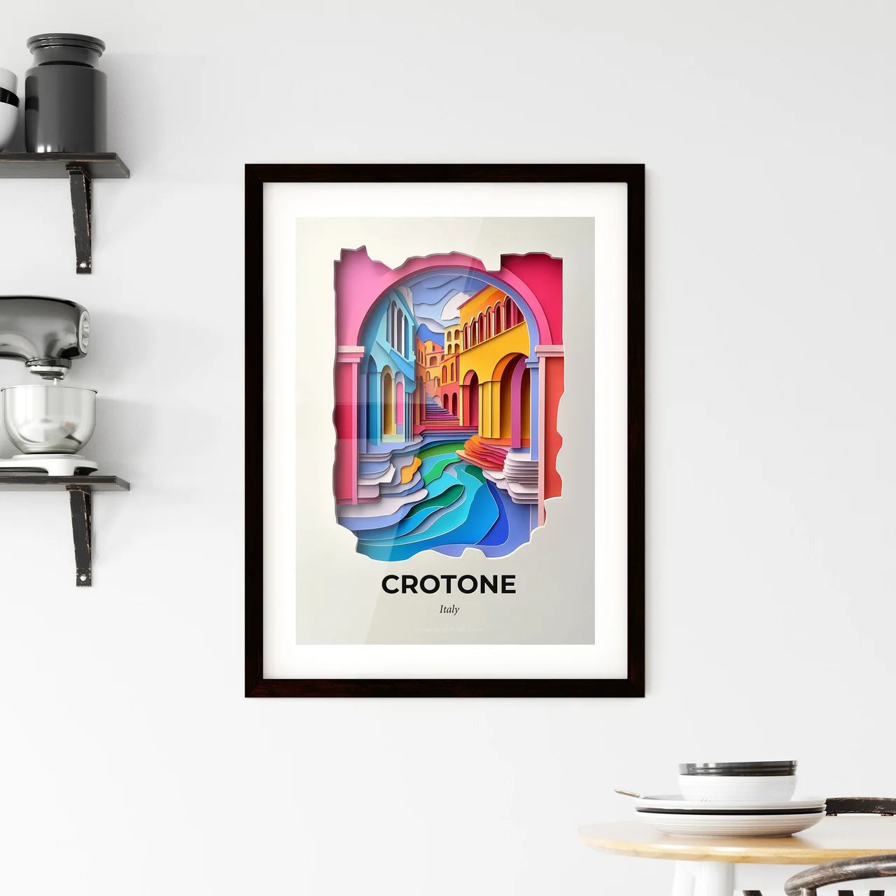 Vivid Crotone, Italy, Framed Wall Art