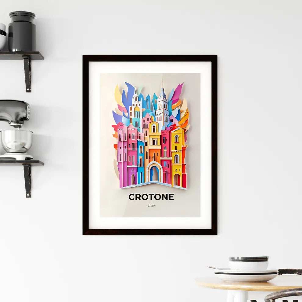 Vivid Crotone, Italy, Framed Wall Art