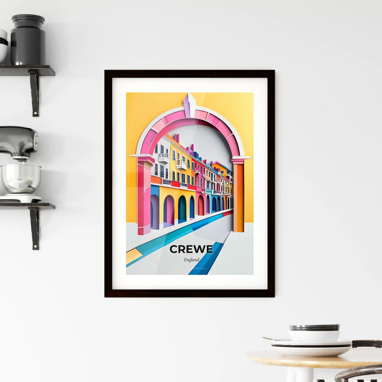 Vivid Crewe, England, Framed Wall Art