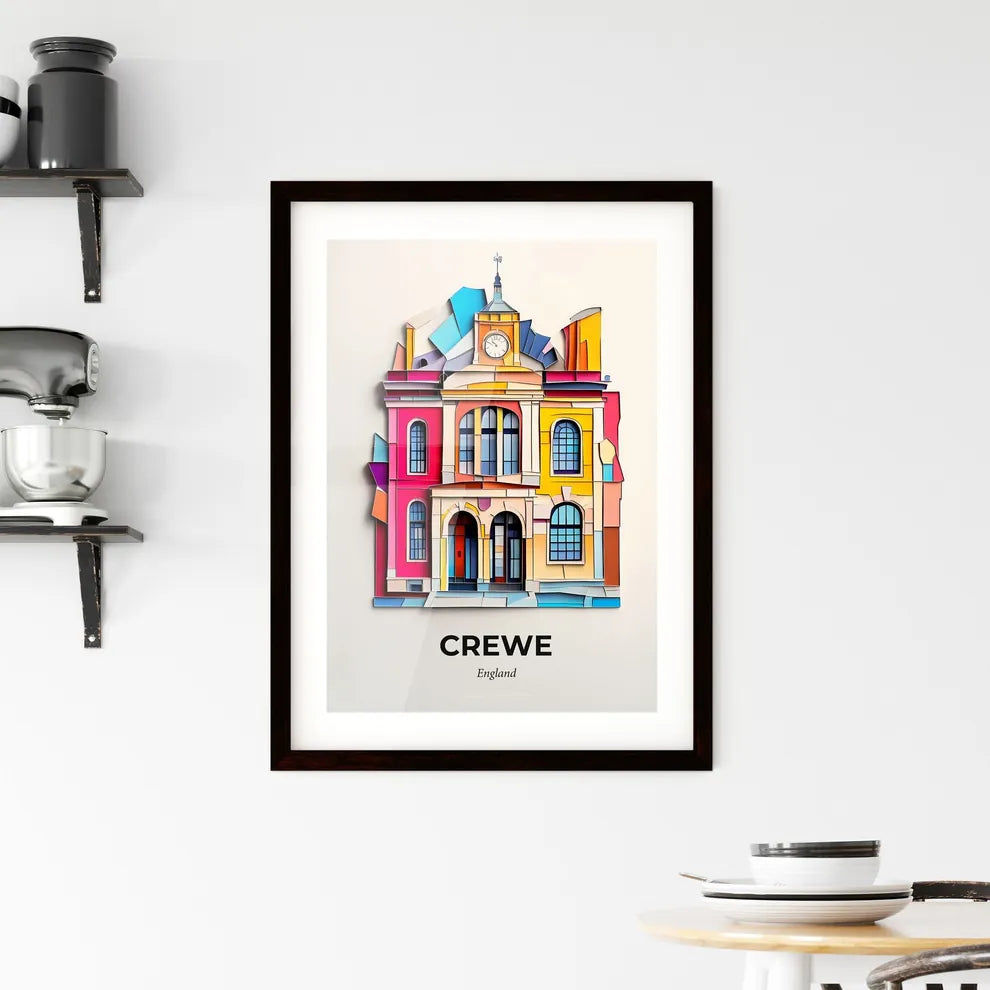 Vivid Crewe, England, Framed Wall Art