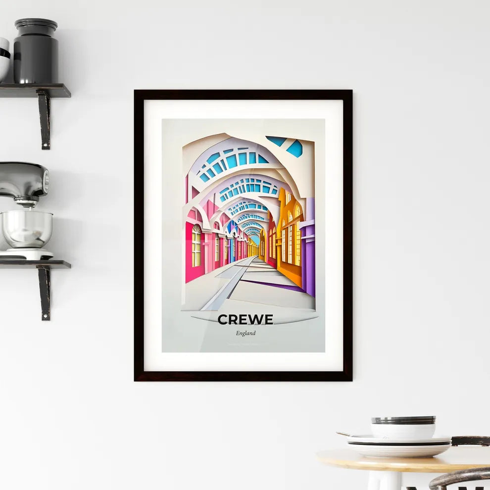 Vivid Crewe, England, Framed Wall Art