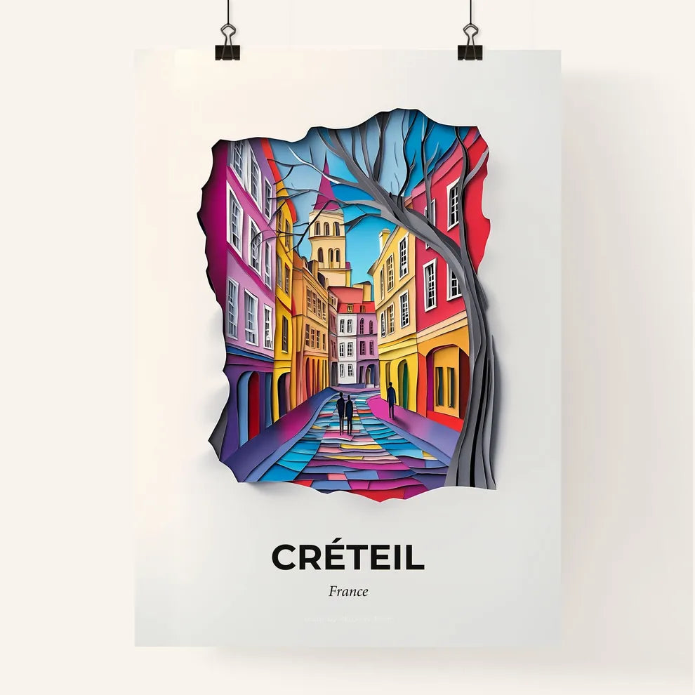 Vivid Créteil, France, Colorful Poster