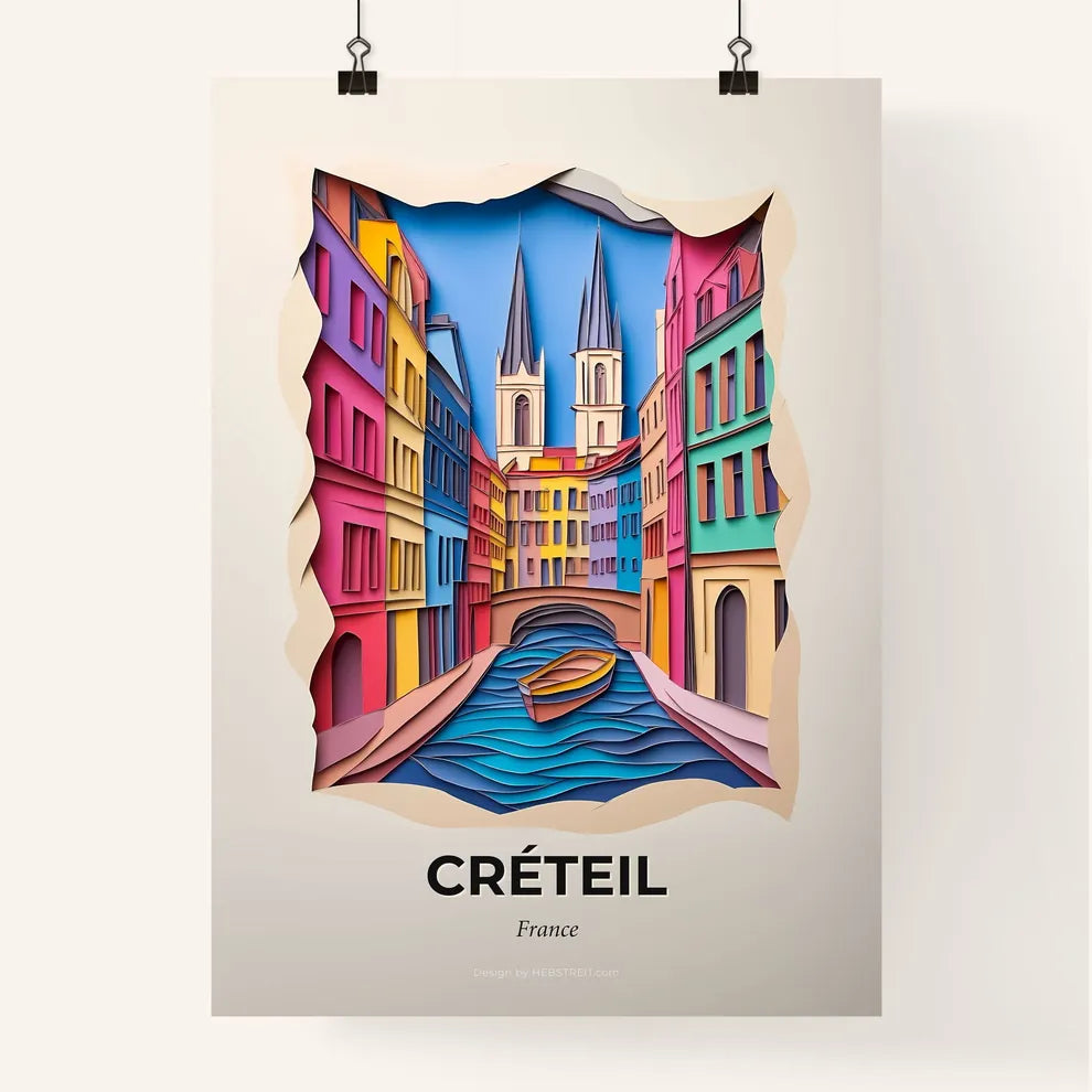 Vivid Créteil, France, Colorful Poster