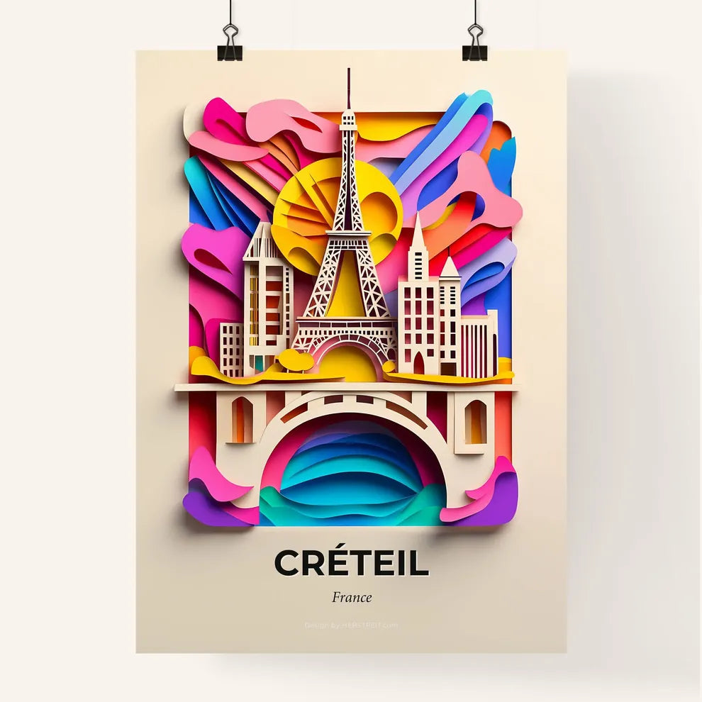 Vivid Créteil, France, Colorful Poster