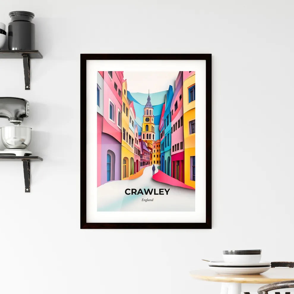 Vivid Crawley, England, Framed Wall Art