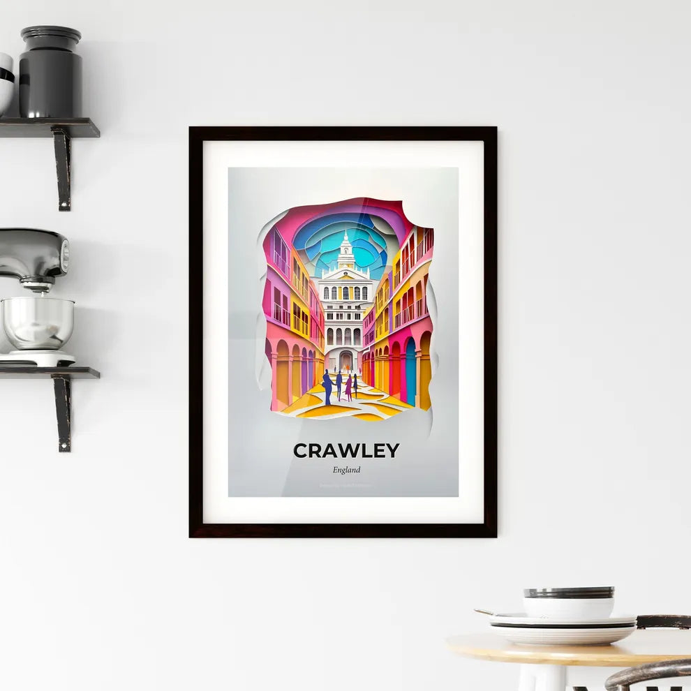 Vivid Crawley, England, Framed Wall Art