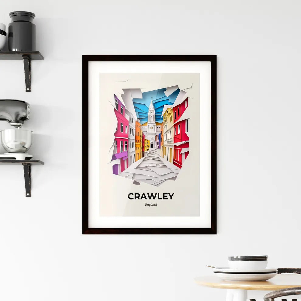 Vivid Crawley, England, Framed Wall Art