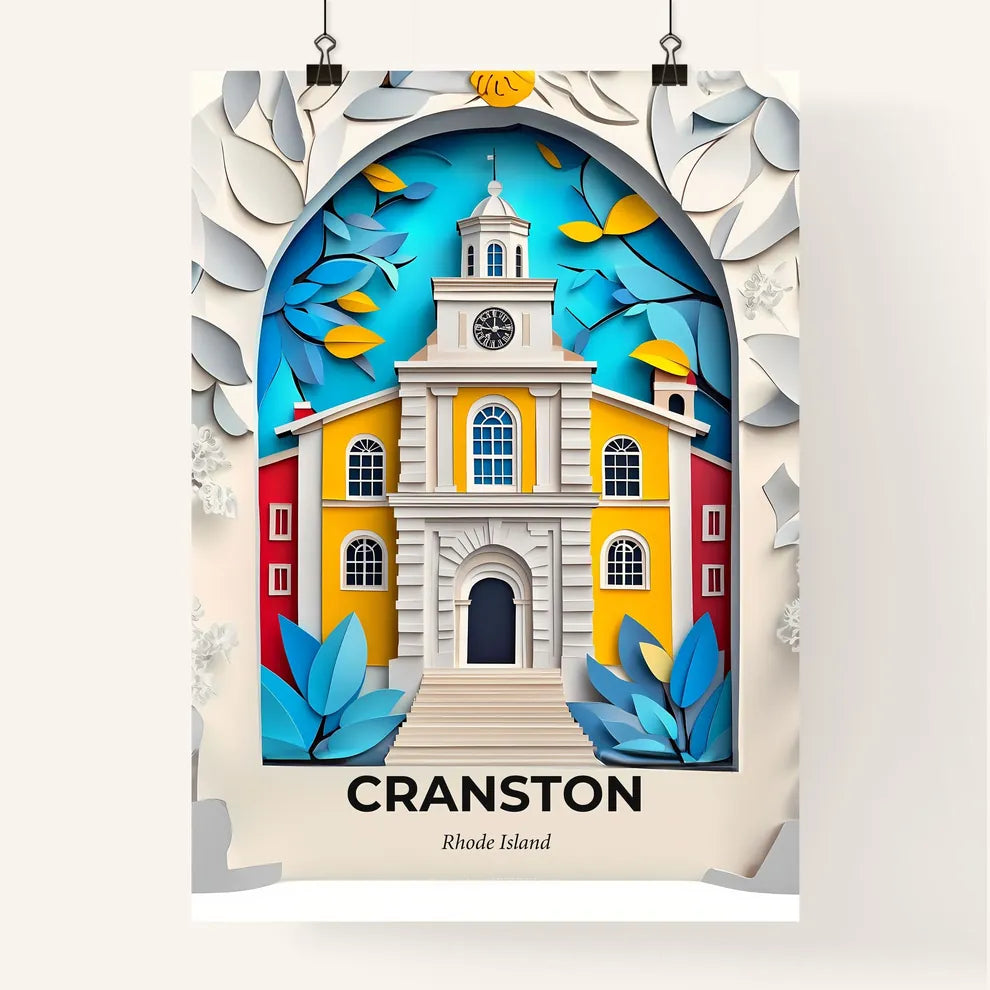 Vivid Cranston, Rhode Island, Colorful Poster