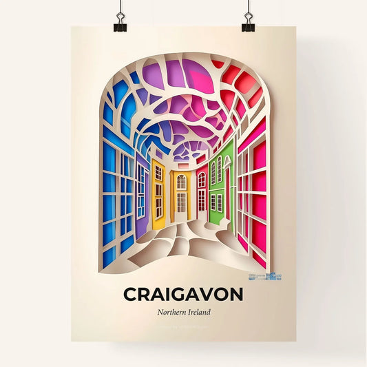 Vivid Craigavon, Northern Ireland, Colorful Poster