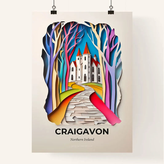 Vivid Craigavon, Northern Ireland, Colorful Poster
