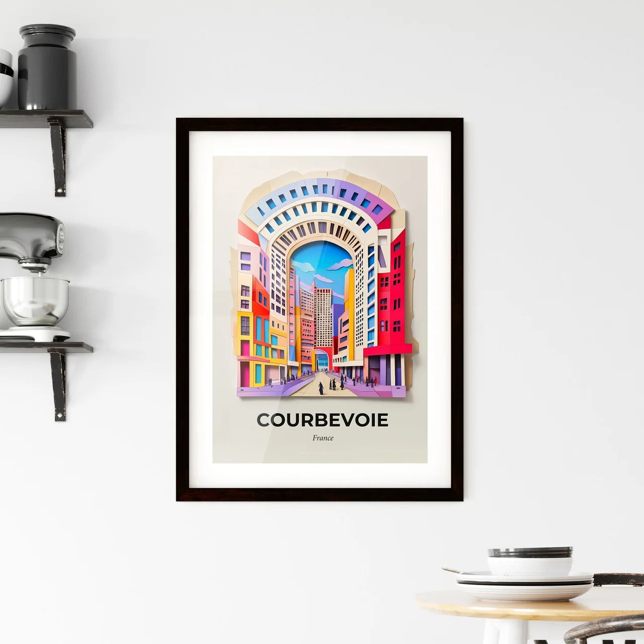 Vivid Courbevoie, France, Framed Wall Art