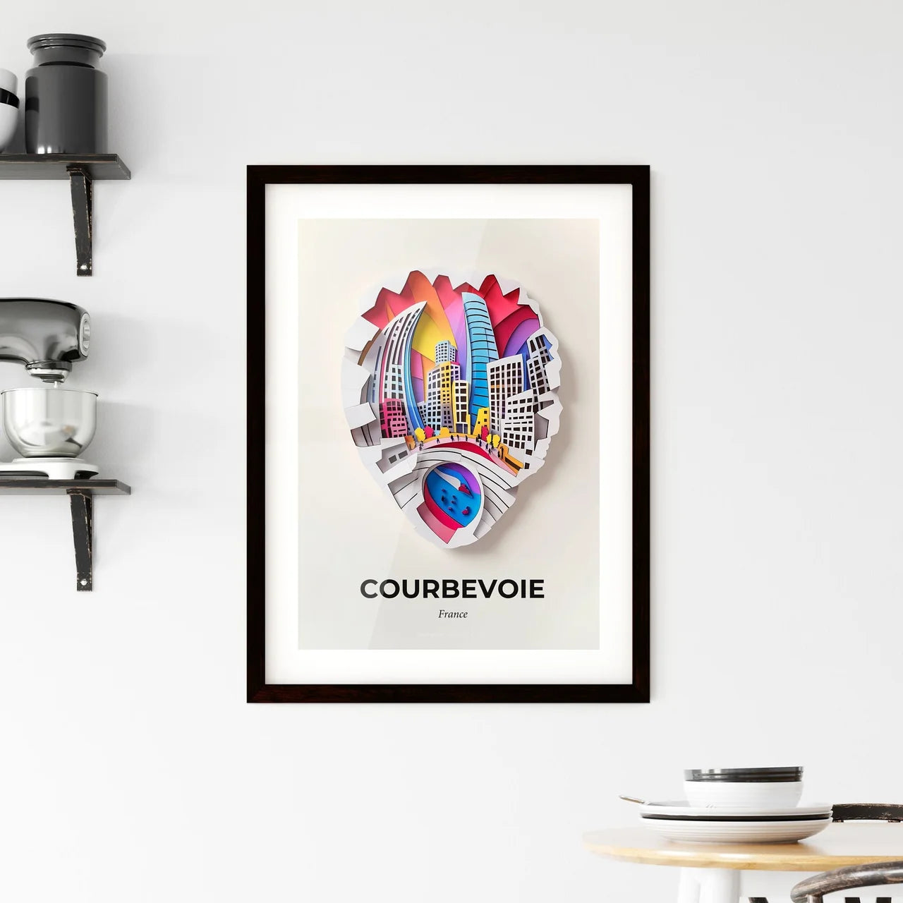 Vivid Courbevoie, France, Framed Wall Art