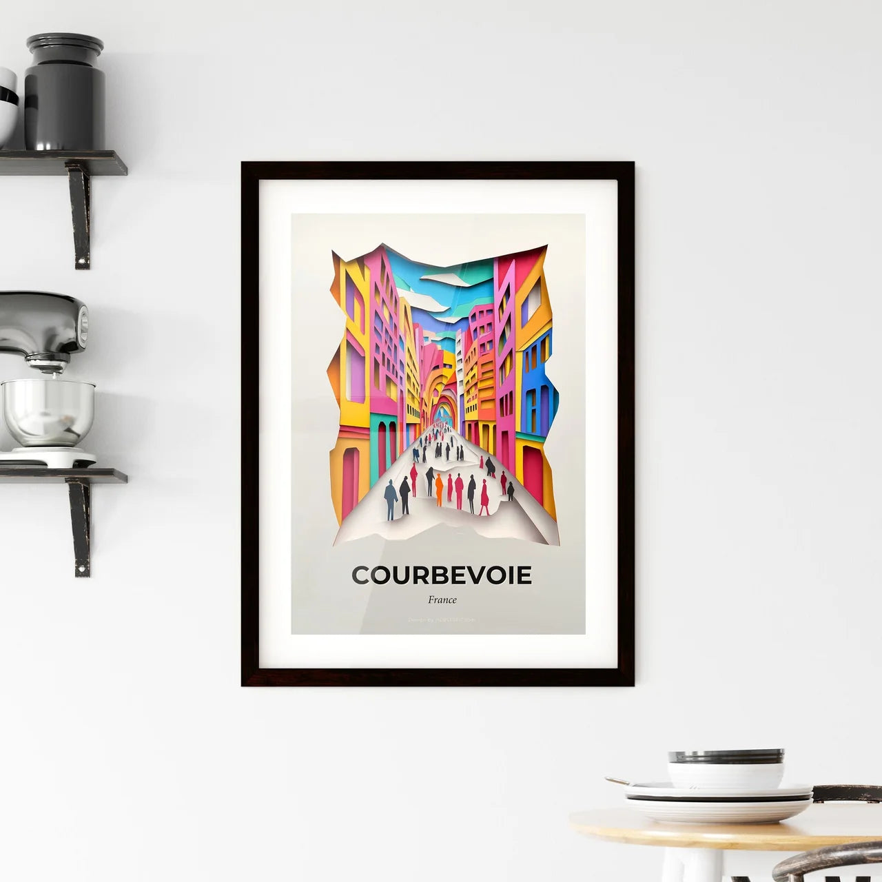 Vivid Courbevoie, France, Framed Wall Art