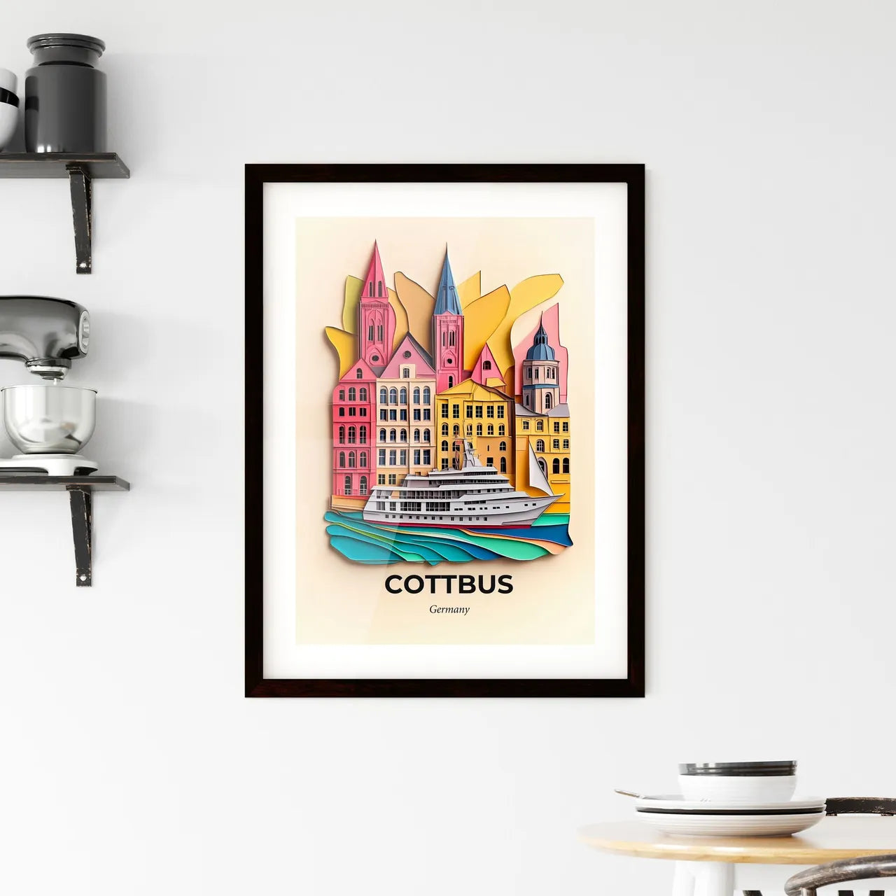 Vivid Cottbus, Germany, Framed Wall Art