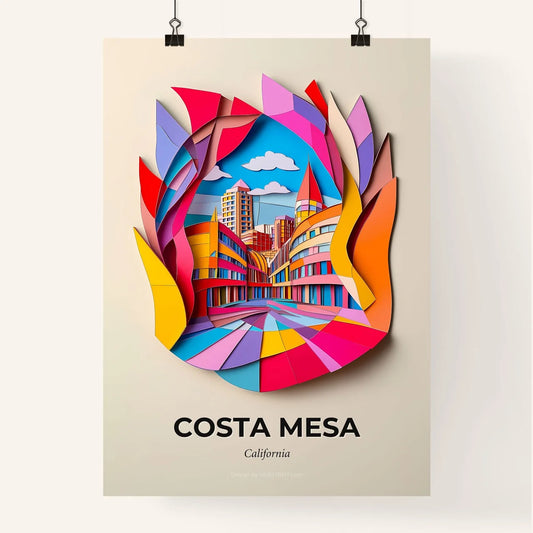 Vivid Costa Mesa, California, Colorful Poster
