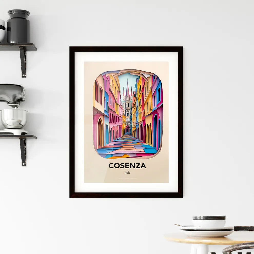 Vivid Cosenza, Italy, Framed Wall Art