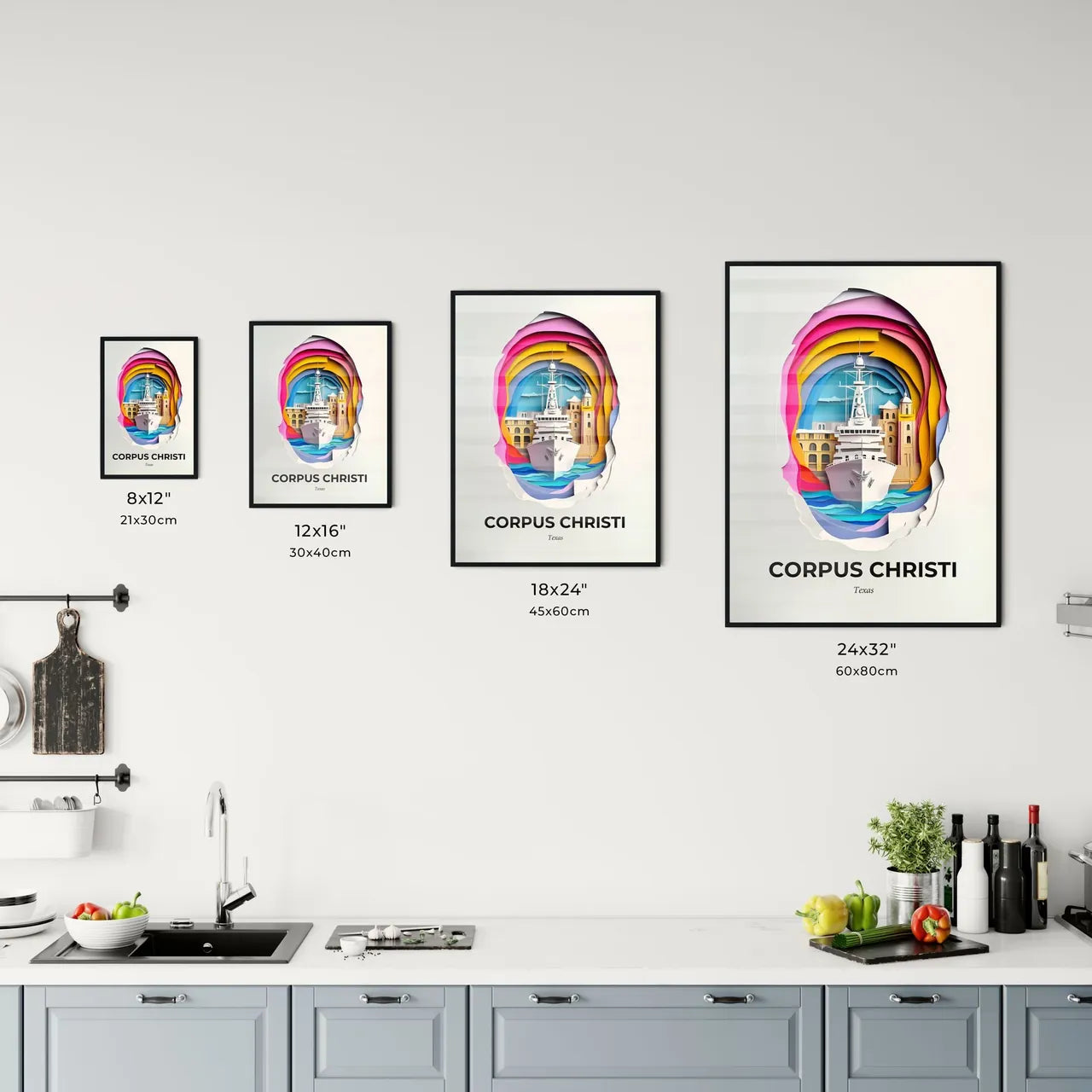 Vivid Corpus Christi, Texas, Kitchen Art