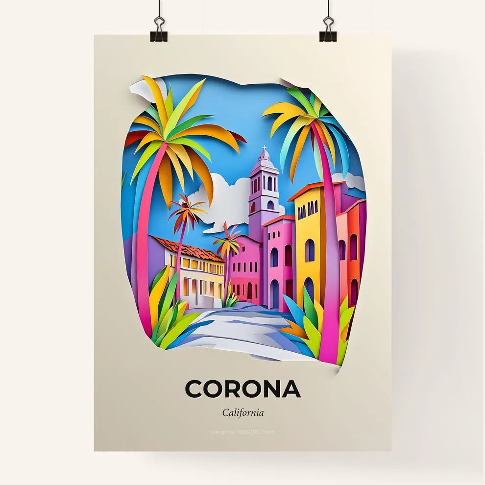 Vivid Corona, California, Colorful Poster