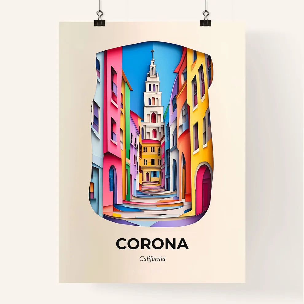 Vivid Corona, California, Colorful Poster