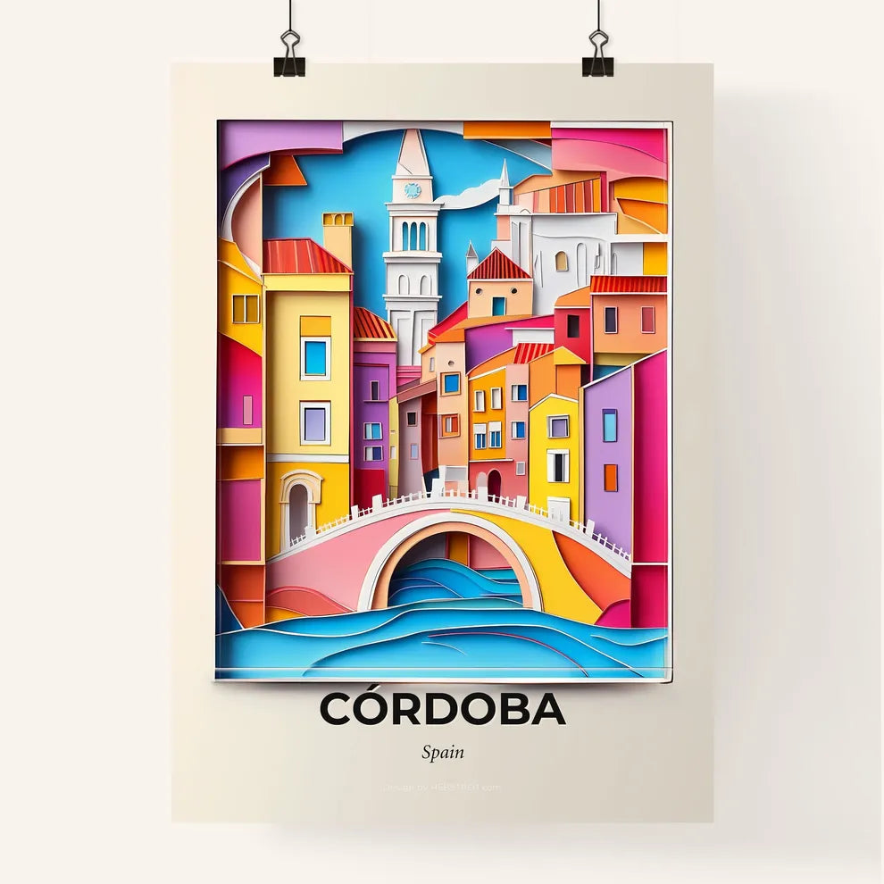 Vivid Córdoba, Spain, Colorful Poster