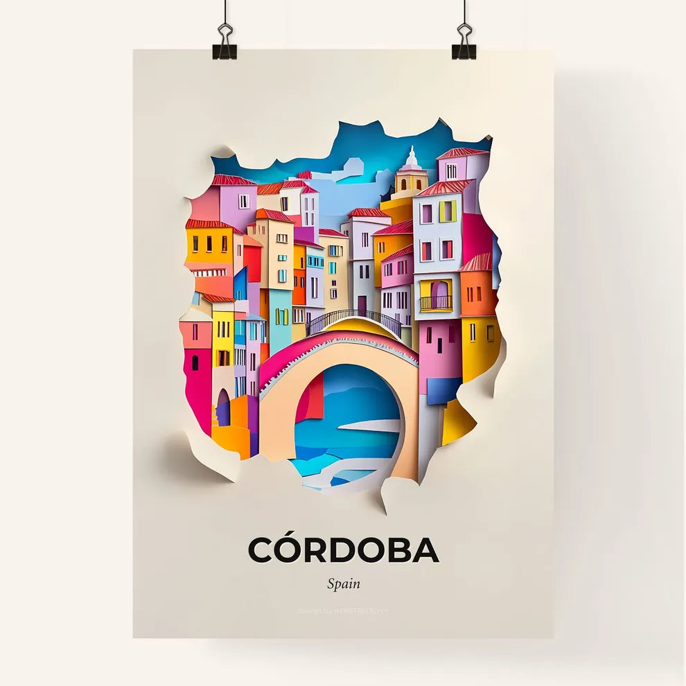 Vivid Córdoba, Spain, Colorful Poster