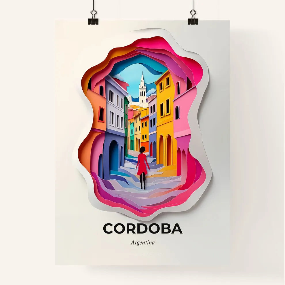 Vivid Cordoba, Argentina, Colorful Poster
