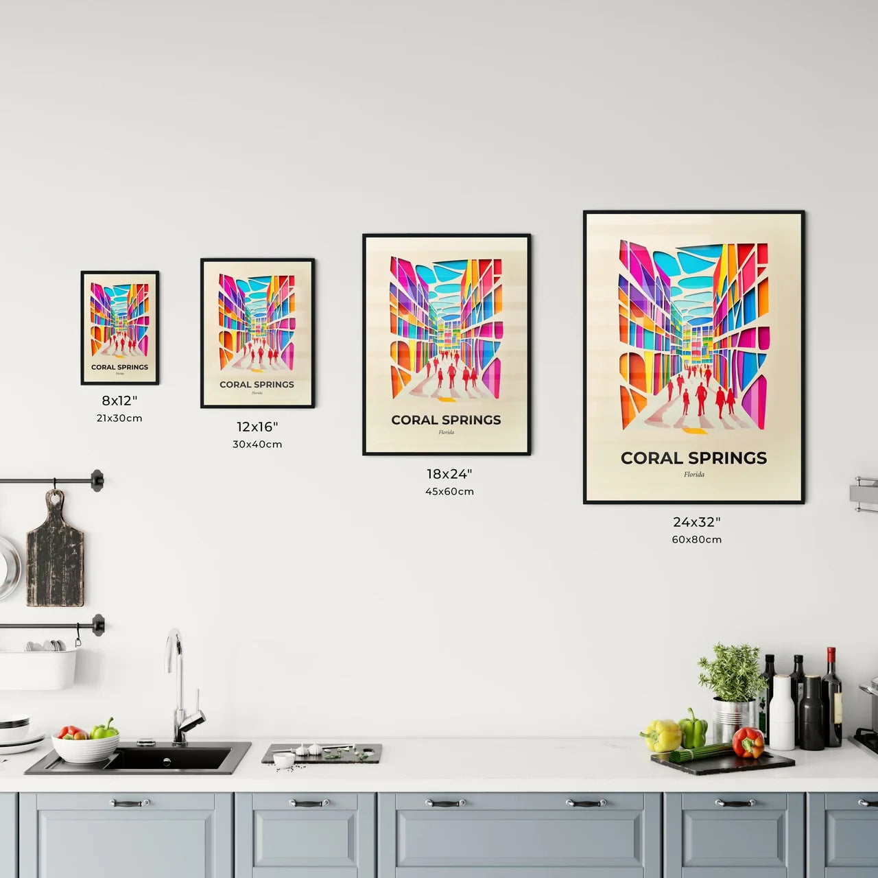 Vivid Coral Springs, Florida, Kitchen Art