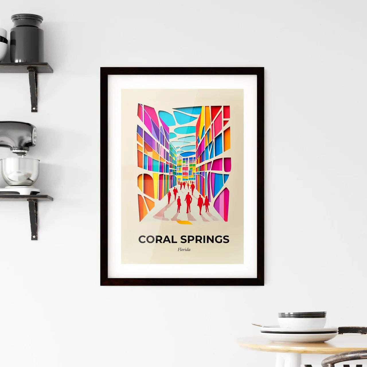 Vivid Coral Springs, Florida, Framed Wall Art