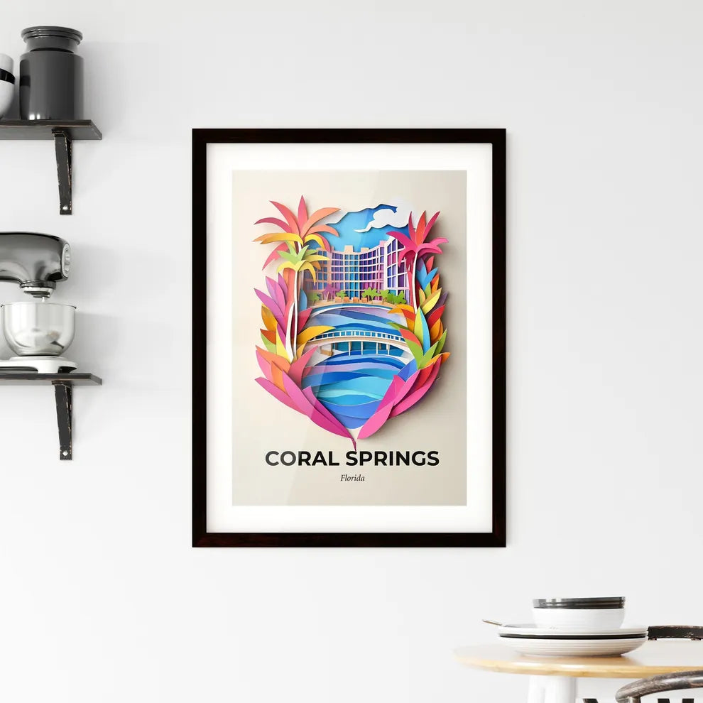 Vivid Coral Springs, Florida, Framed Wall Art