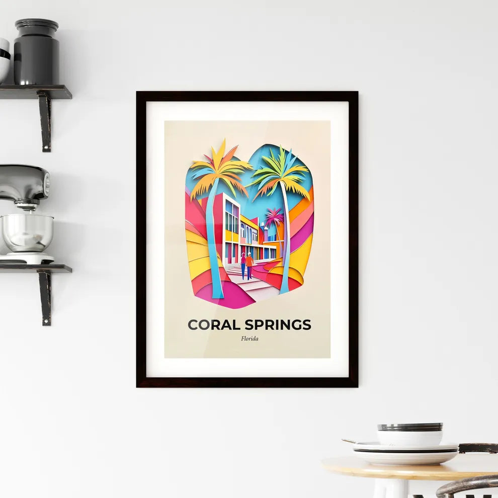 Vivid Coral Springs, Florida, Framed Wall Art