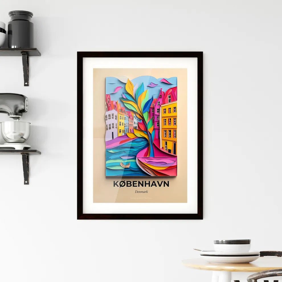 Vivid Copenhagen, Denmark, Framed Wall Art