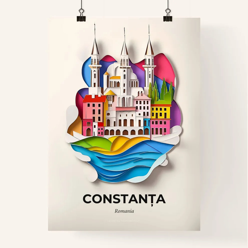 Vivid Constanța, Romania, Colorful Poster