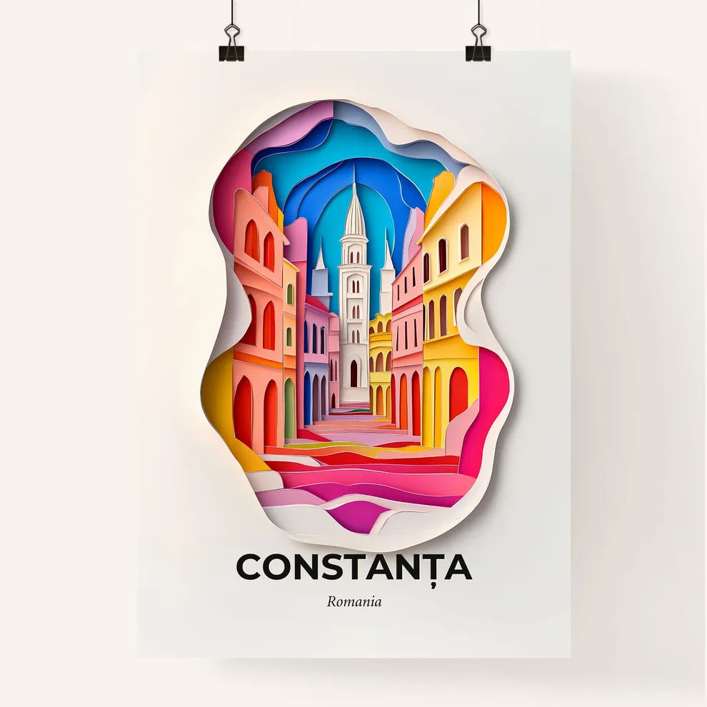 Vivid Constanța, Romania, Colorful Poster
