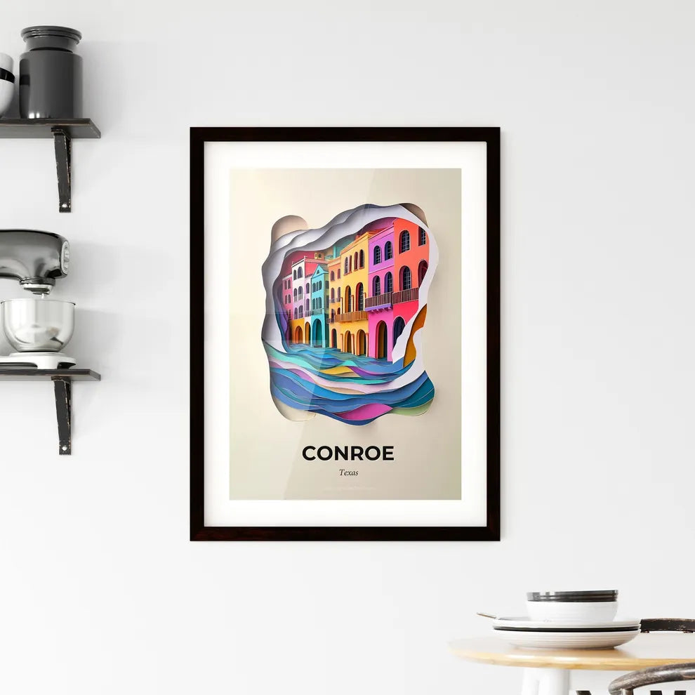 Vivid Conroe, Texas, Framed Wall Art