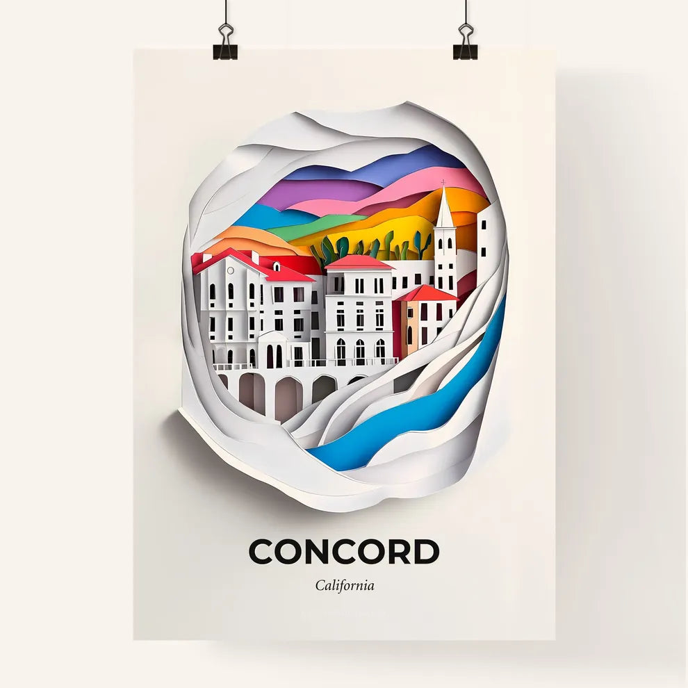 Vivid Concord, California, Colorful Poster