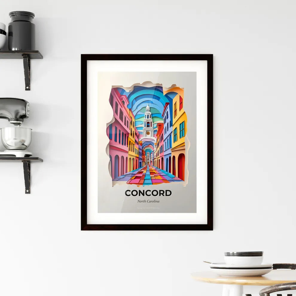 Vivid Concord, North Carolina, Framed Wall Art