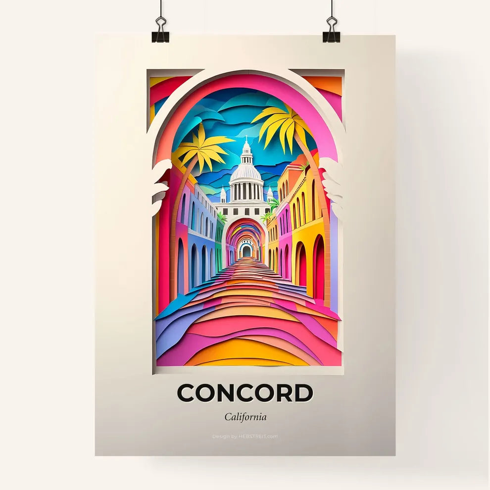 Vivid Concord, California, Colorful Poster