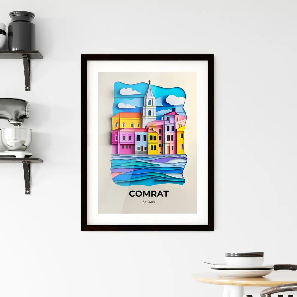Vivid Comrat, Moldova, Framed Wall Art