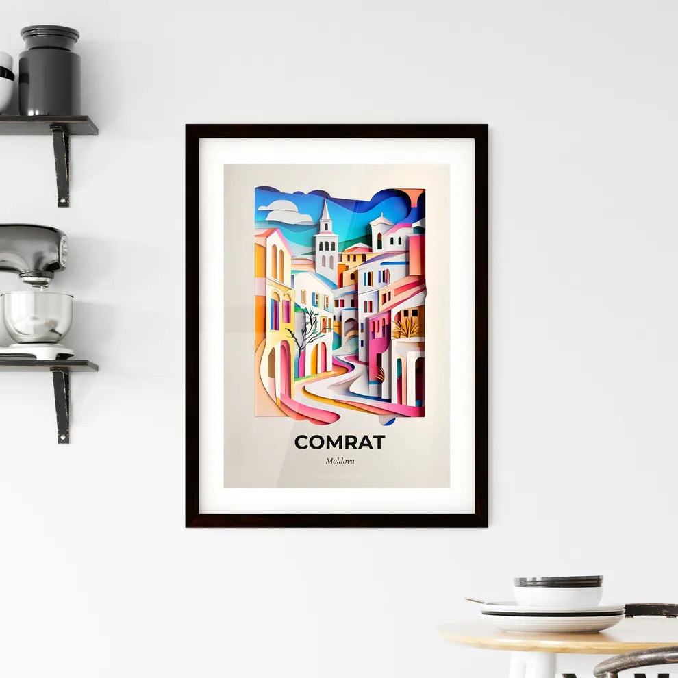 Vivid Comrat, Moldova, Framed Wall Art