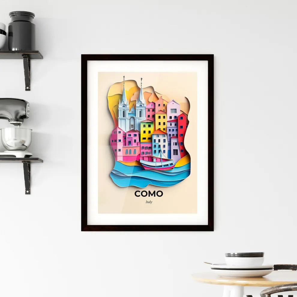 Vivid Como, Italy, Framed Wall Art