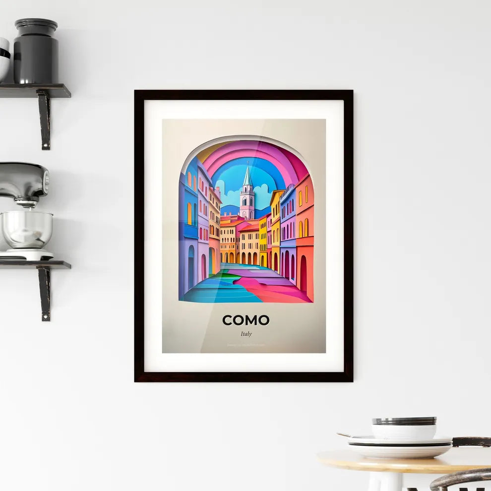 Vivid Como, Italy, Framed Wall Art