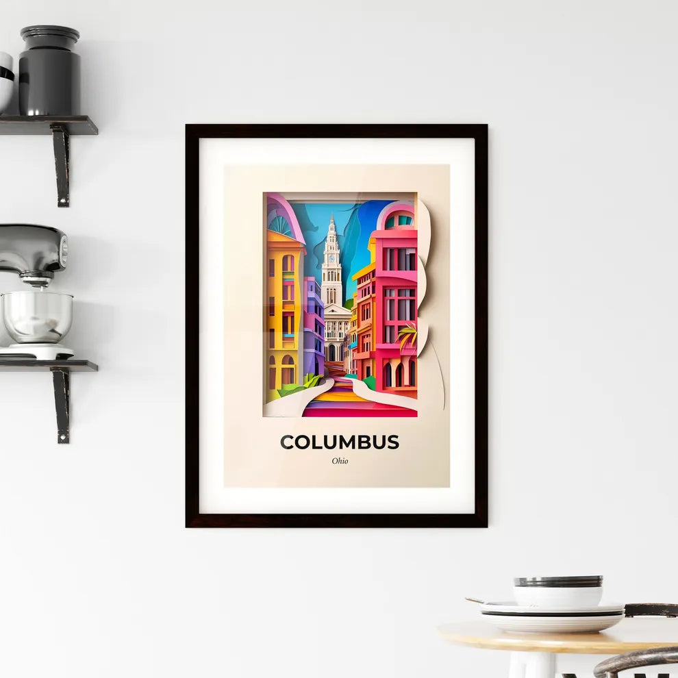 Vivid Columbus, Ohio, Framed Wall Art