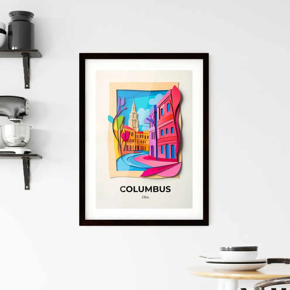 Vivid Columbus, Ohio, Framed Wall Art