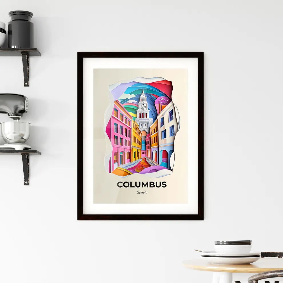 Vivid Columbus, Georgia, Framed Wall Art