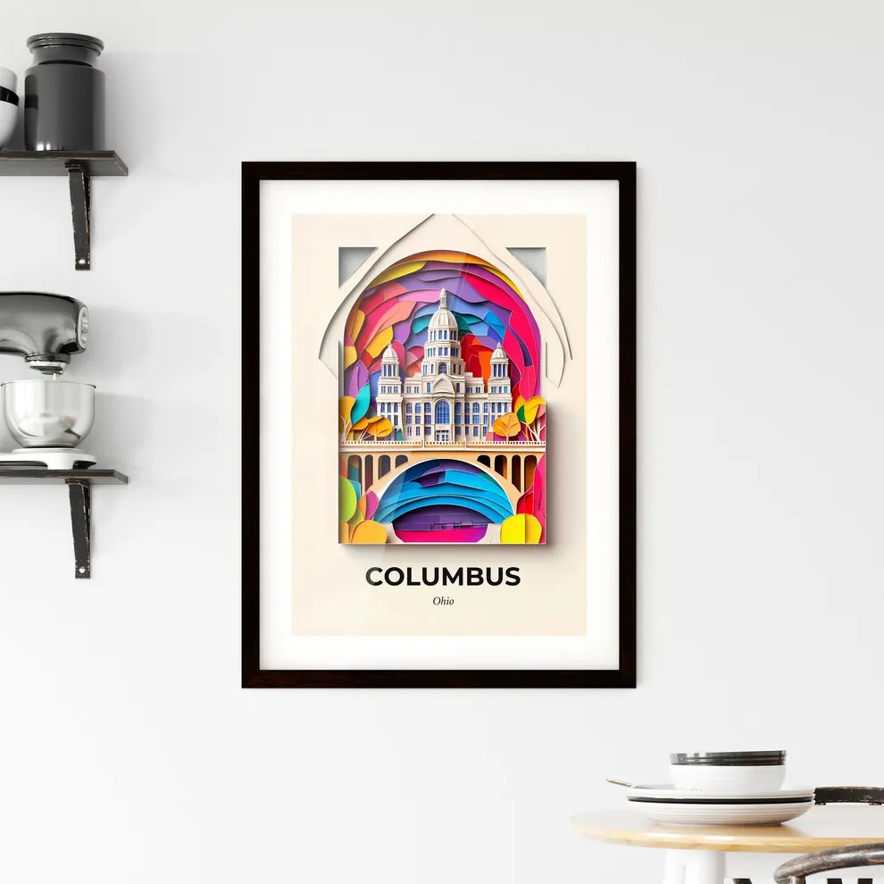 Vivid Columbus, Ohio, Framed Wall Art
