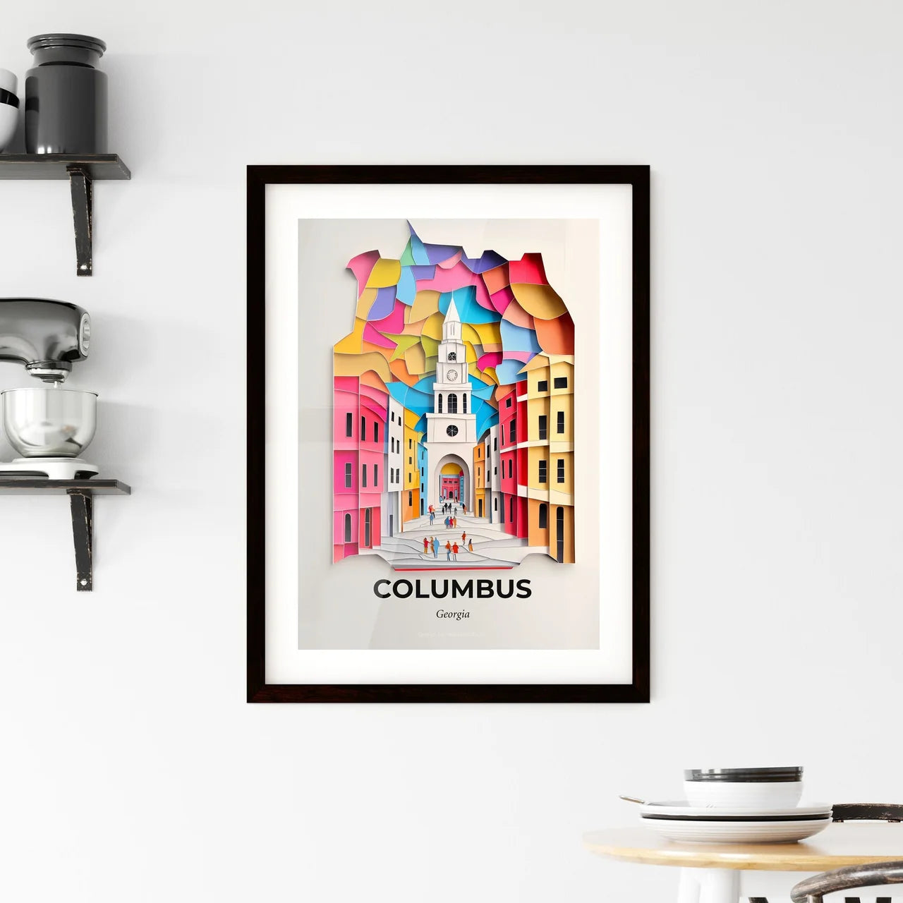 Vivid Columbus, Georgia, Framed Wall Art